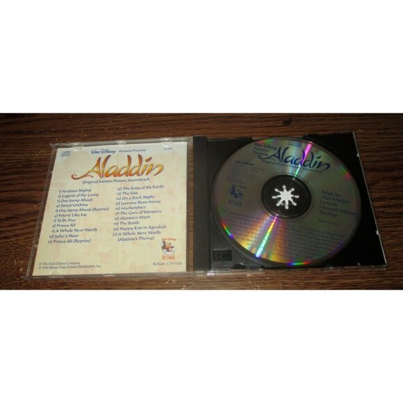 Disney's Aladdin Original Motion Picture Soundtrack (CD, 1992, Various Artists) - Picture 2 of 3